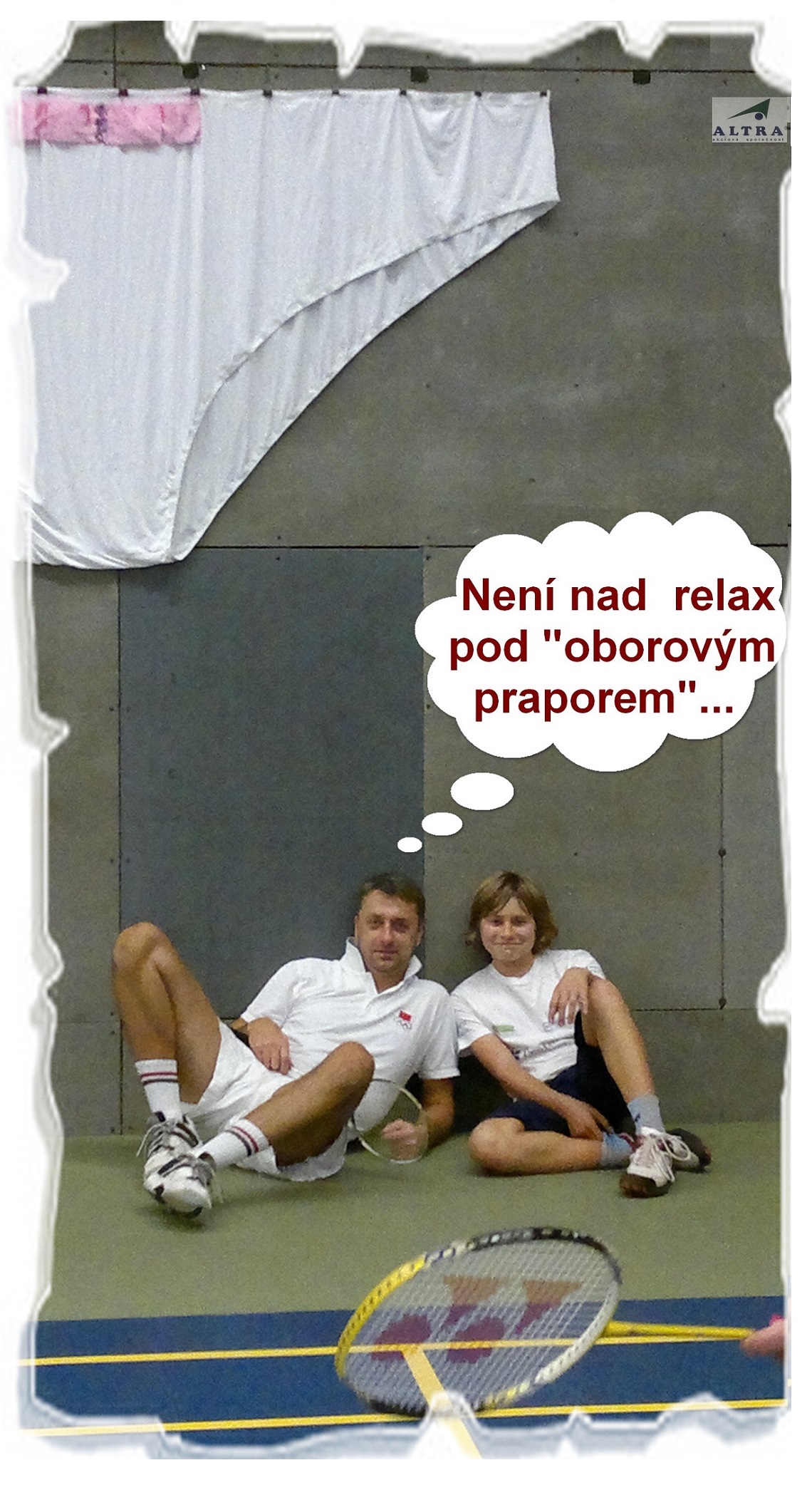 Relax pod oborovým praporem